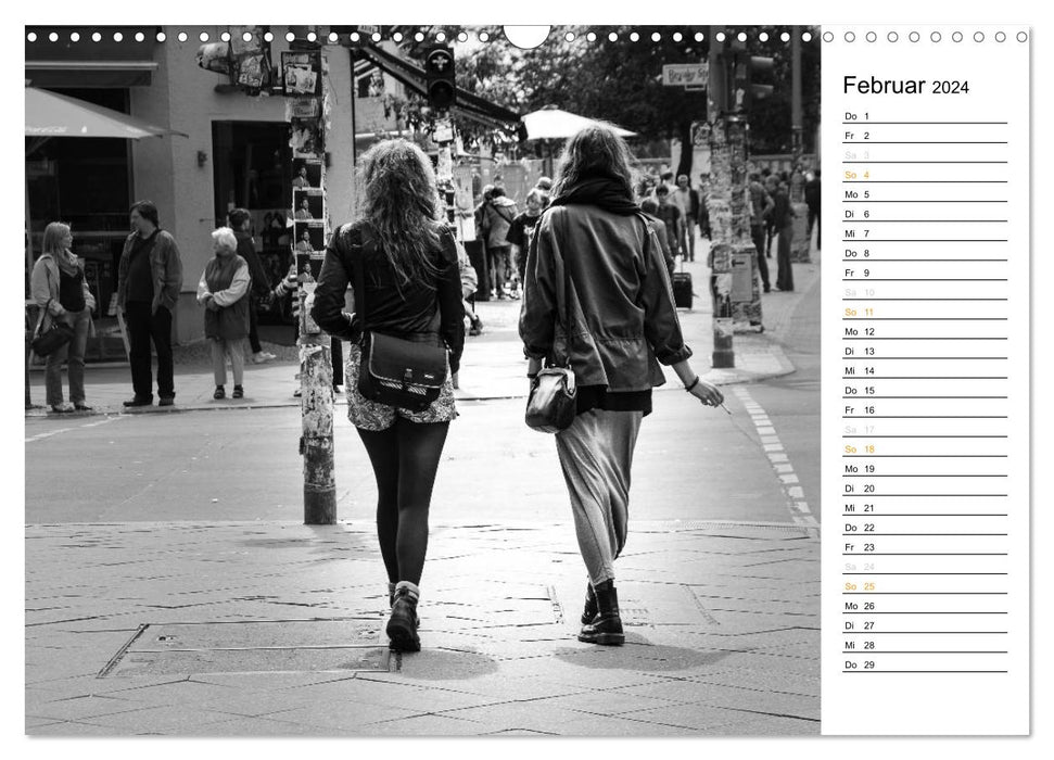 Photographie de rue de Berlin / calendrier d'anniversaire (calendrier mural CALVENDO 2024) 