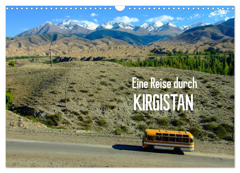 Un voyage à travers le Kirghizistan (calendrier mural CALVENDO 2024) 