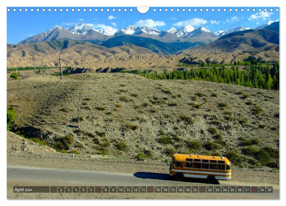 Eine Reise durch Kirgistan (CALVENDO Wandkalender 2024)