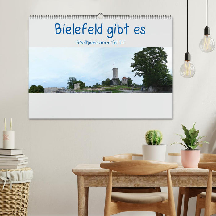 Bielefeld existe ! Panoramas de la ville partie 2 (calendrier mural CALVENDO 2024) 