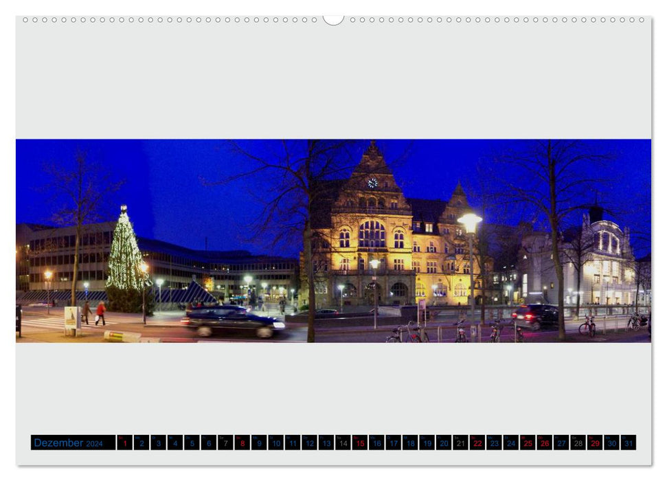 Bielefeld existe ! Panoramas de la ville partie 2 (calendrier mural CALVENDO 2024) 