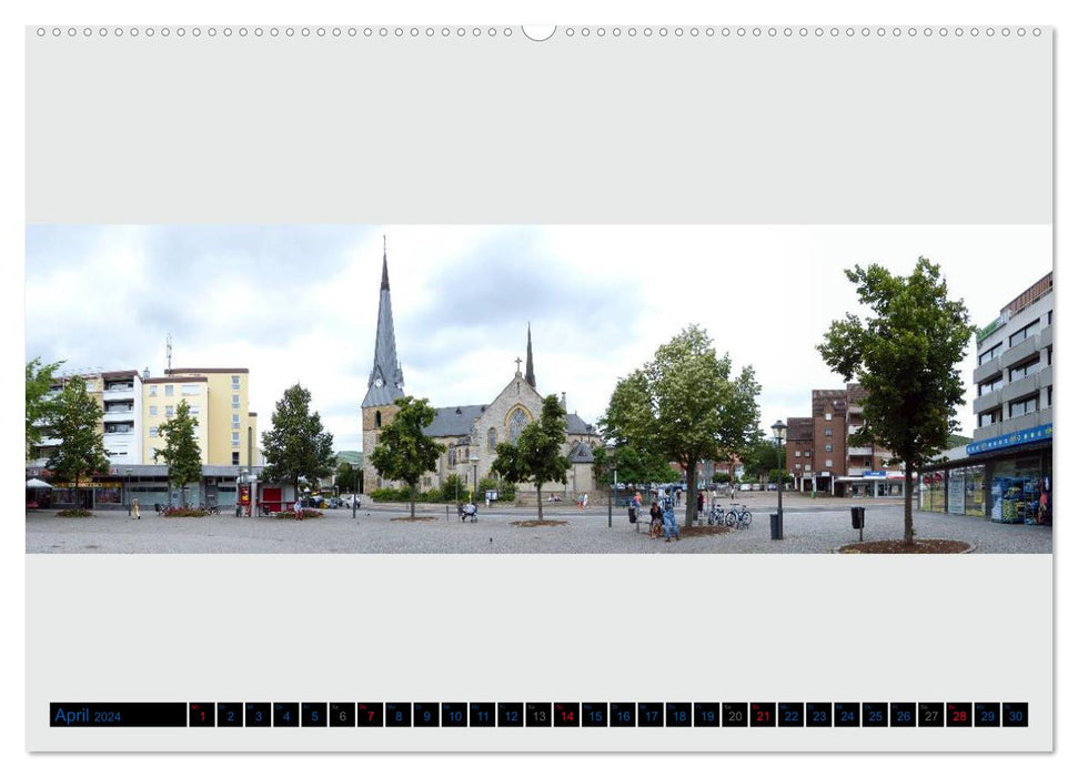 Bielefeld existe ! Panoramas de la ville partie 2 (calendrier mural CALVENDO 2024) 