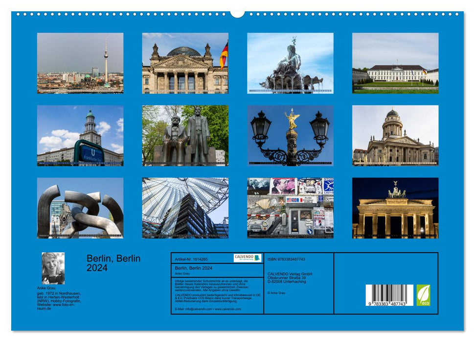 Berlin, Berlin 2024 (CALVENDO Premium Wall Calendar 2024) 