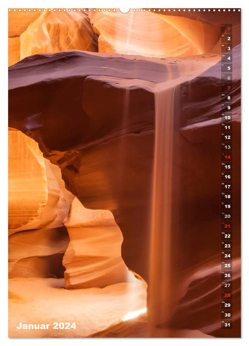 Antelope Canyon – Einzigartiges Naturschauspiel (CALVENDO Wandkalender 2024)