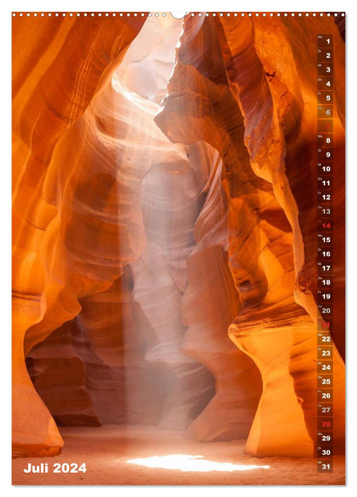 Antelope Canyon – Einzigartiges Naturschauspiel (CALVENDO Wandkalender 2024)