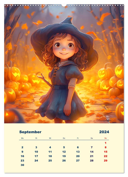 Zauberland. Bunte Fabelwesen und Märchengestalten (CALVENDO Premium Wandkalender 2024)