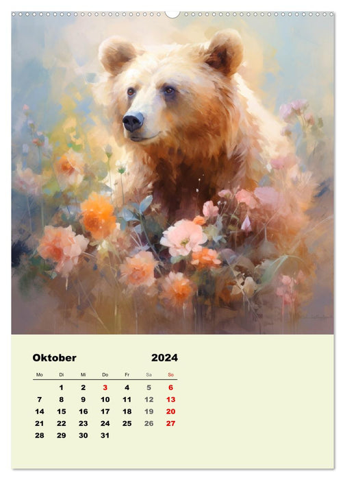 Power animals as spiritual companions (CALVENDO Premium Wall Calendar 2024) 