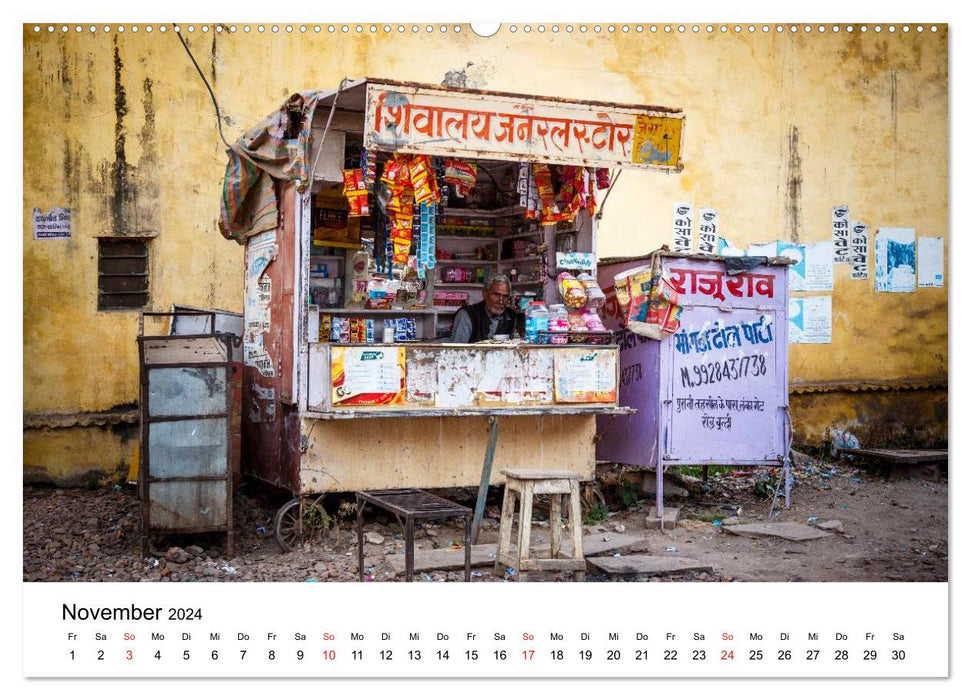 Indien: Menschen • Farben • Religionen (CALVENDO Wandkalender 2024)