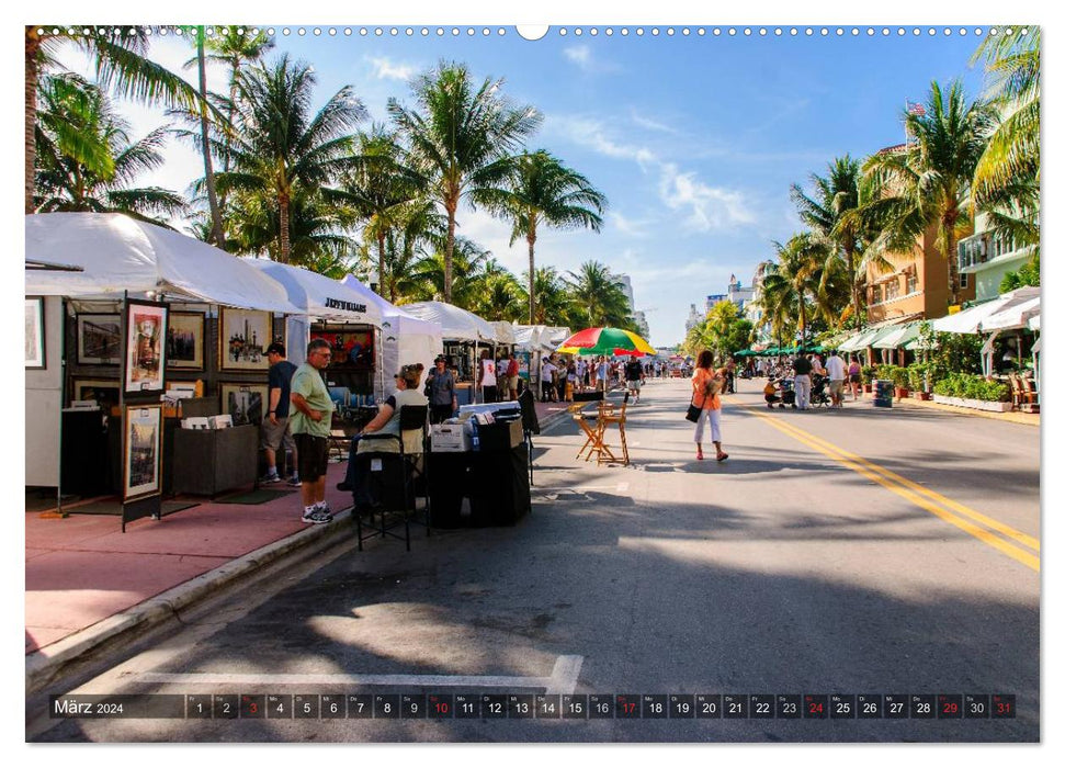 Miami South Beach (CALVENDO Premium Wandkalender 2024)