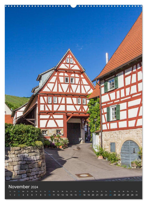 Strrumpfelbach - half-timbered houses (CALVENDO Premium Wall Calendar 2024) 