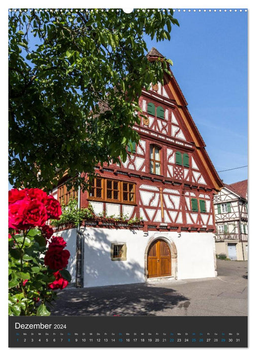 Strrumpfelbach - half-timbered houses (CALVENDO Premium Wall Calendar 2024) 