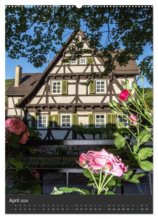 Strrumpfelbach - half-timbered houses (CALVENDO Premium Wall Calendar 2024) 