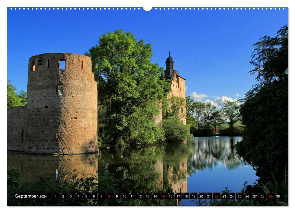 Burgen und Schlösser der Eifel (CALVENDO Premium Wandkalender 2024)