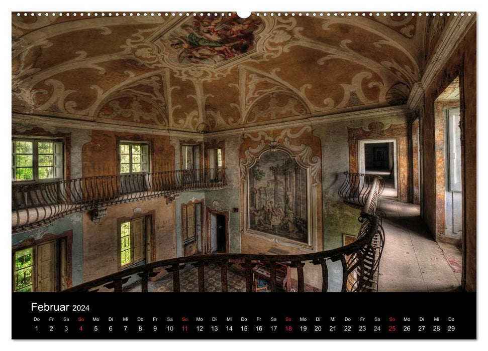 Toscana Interiors - Dilapidated with Charm (CALVENDO Wall Calendar 2024) 