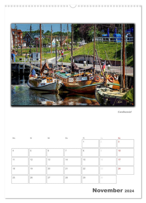 Ostfriesland - die bezaubernden alten Häfen / Planer (CALVENDO Wandkalender 2024)