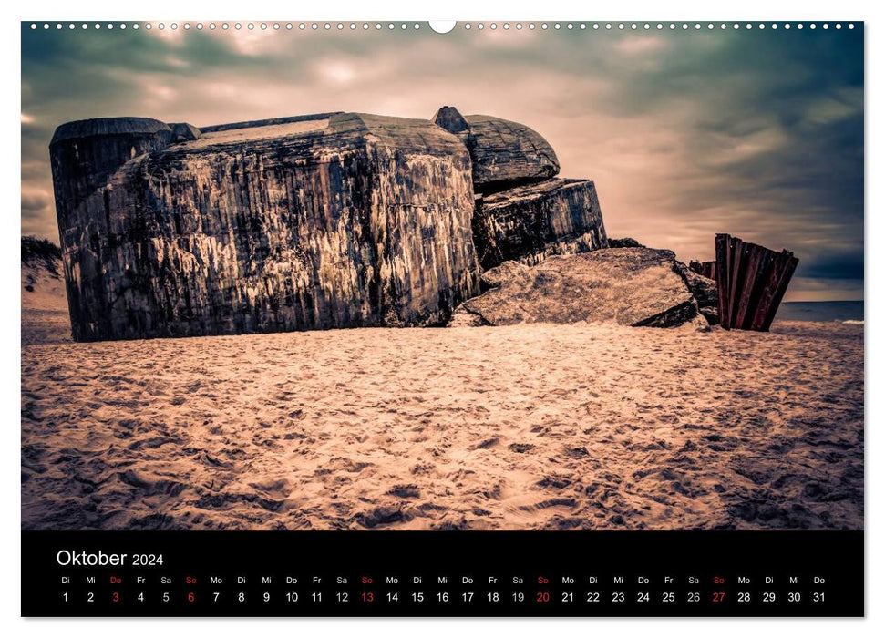 The Atlantic Wall - The Houvig Fortress 2024 (CALVENDO Premium Wall Calendar 2024) 