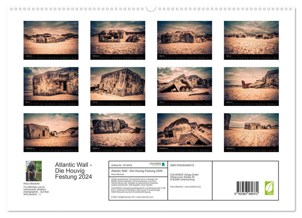 The Atlantic Wall - Die Houvig Festung 2024 (CALVENDO Premium Wandkalender 2024)