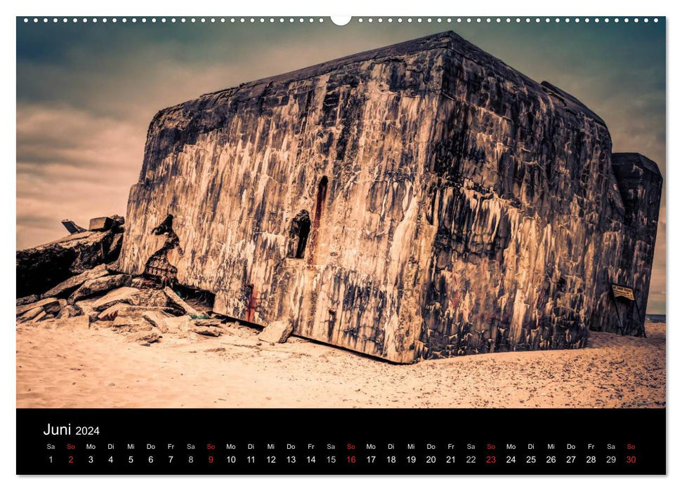 The Atlantic Wall - The Houvig Fortress 2024 (CALVENDO Premium Wall Calendar 2024) 