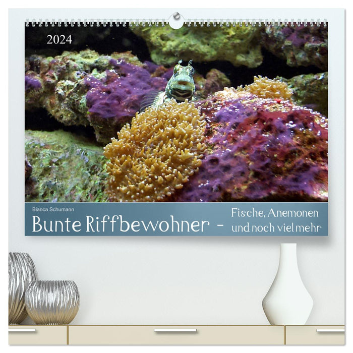 Colorful reef inhabitants - fish, anemones and much more (CALVENDO Premium Wall Calendar 2024) 