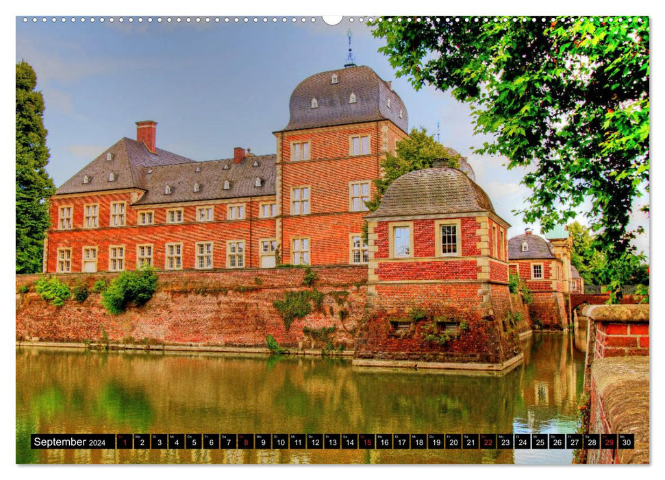 Burgen und Schlösser im Münsterland (CALVENDO Wandkalender 2024)