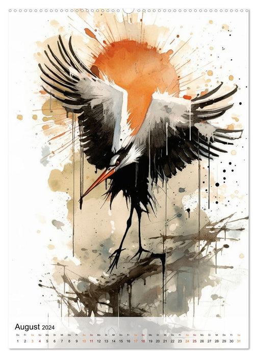 Einzigartig - dieser Storch (CALVENDO Premium Wandkalender 2024)