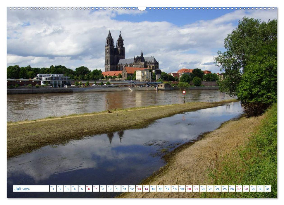 Magdeburg und Umgebung 2024 (CALVENDO Premium Wandkalender 2024)