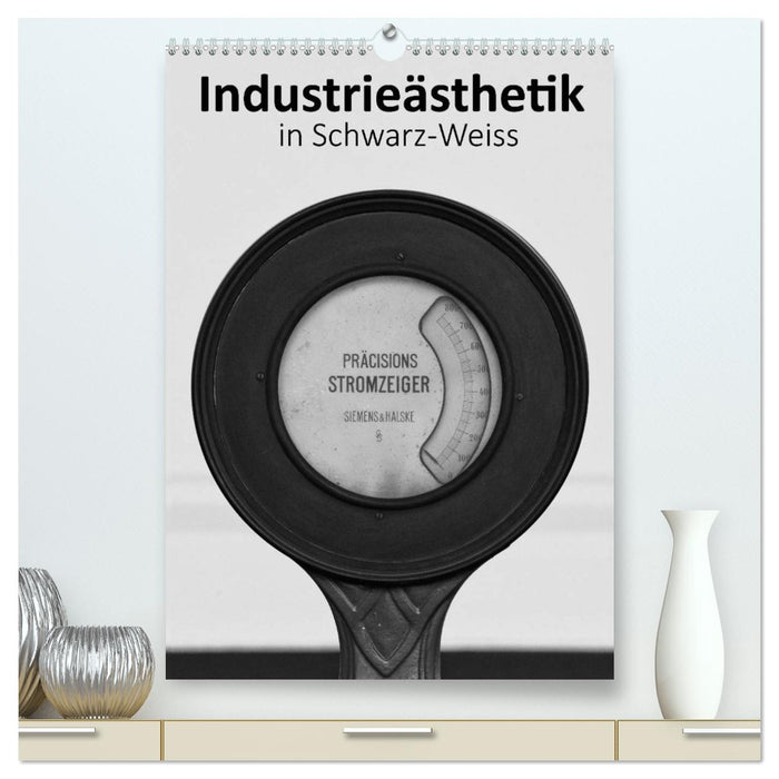 Industrieästhetik in Schwarz-Weiss (CALVENDO Premium Wandkalender 2024)