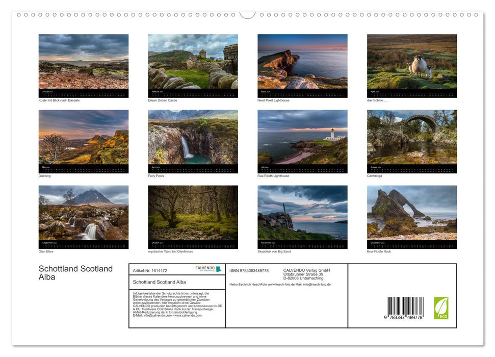Scotland - Scotland - Alba (CALVENDO Premium Wall Calendar 2024) 