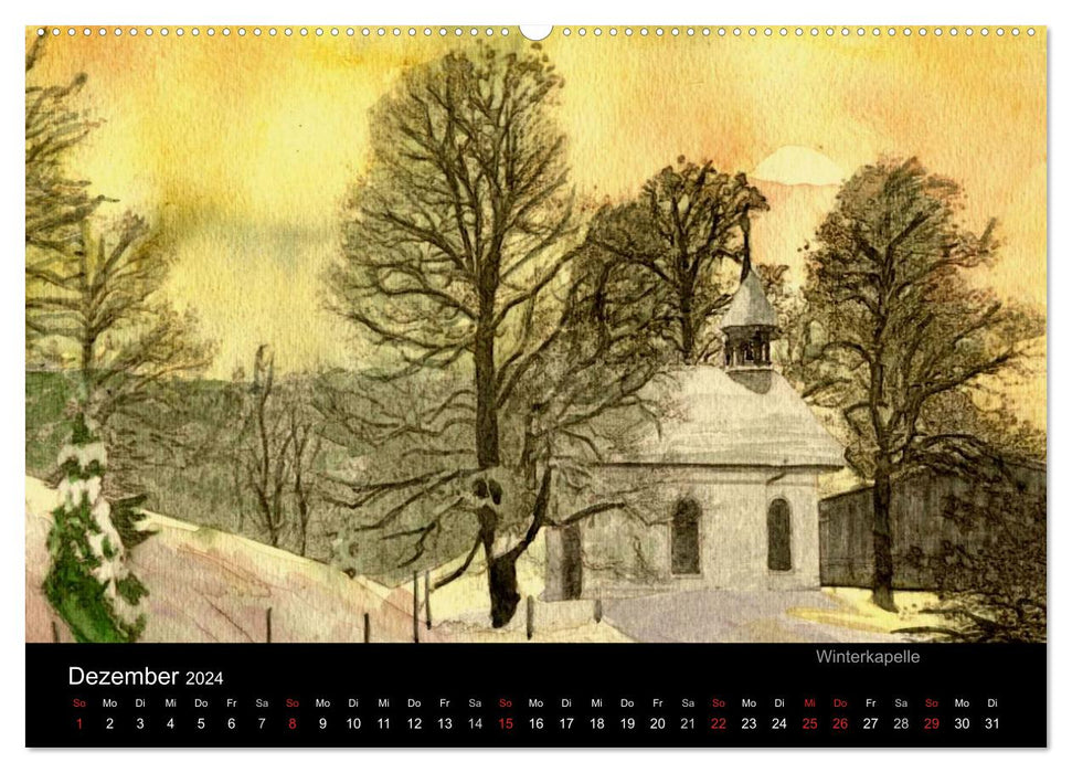 Germany in watercolor (CALVENDO wall calendar 2024) 