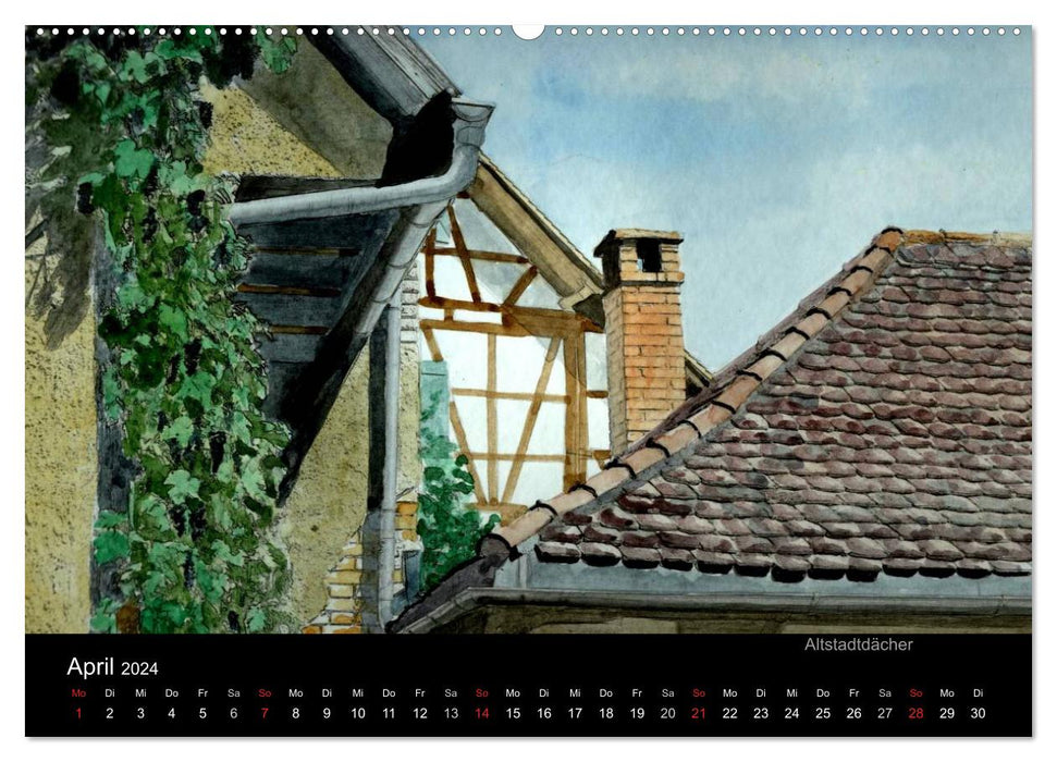 Germany in watercolor (CALVENDO wall calendar 2024) 