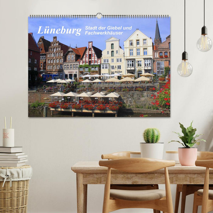 Lüneburg - city of gables and half-timbered houses (CALVENDO wall calendar 2024) 