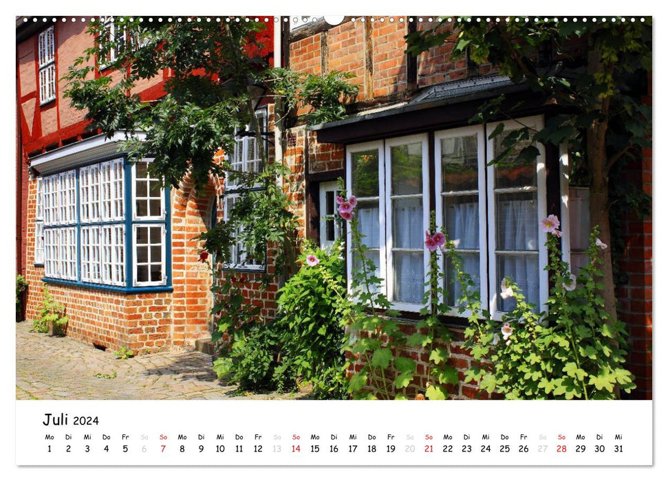 Lüneburg - city of gables and half-timbered houses (CALVENDO wall calendar 2024) 