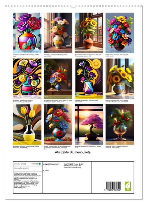 Abstrakte Blumenbukets (CALVENDO Premium Wandkalender 2024)
