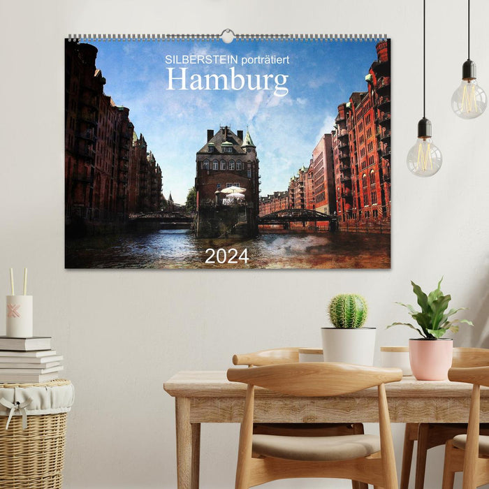 Silberstein porträtiert Hamburg (CALVENDO Wandkalender 2024)