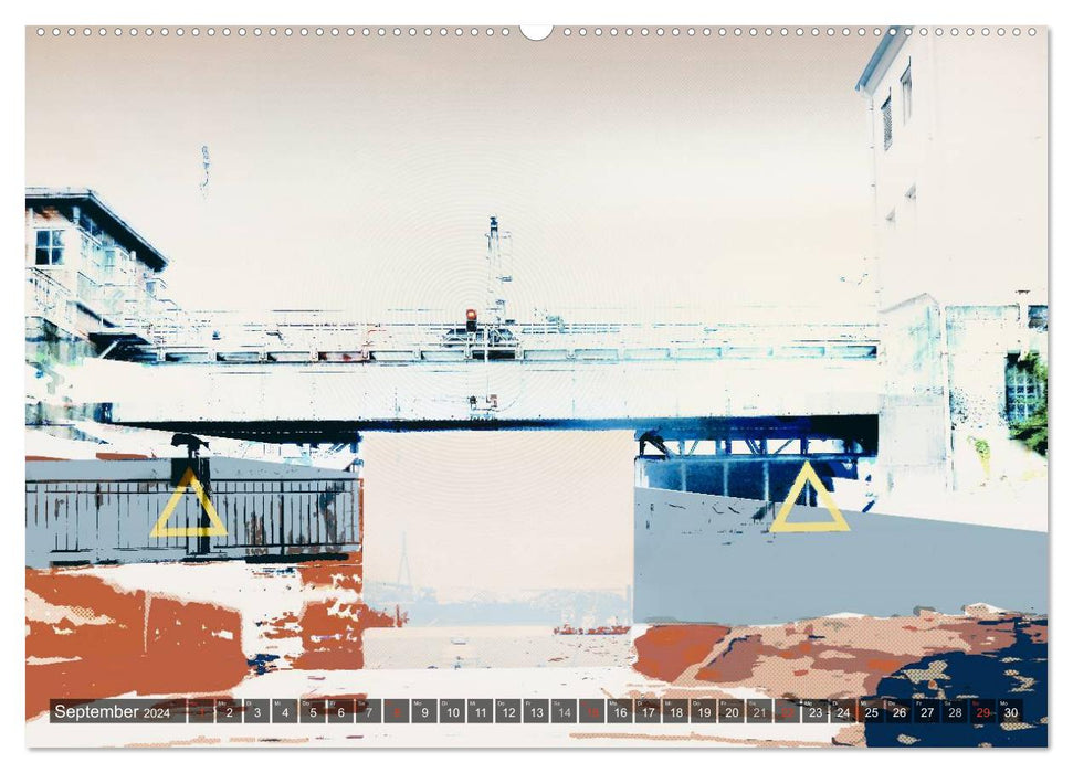 Photo-Art / Hamburg Hafen (CALVENDO Wandkalender 2024)