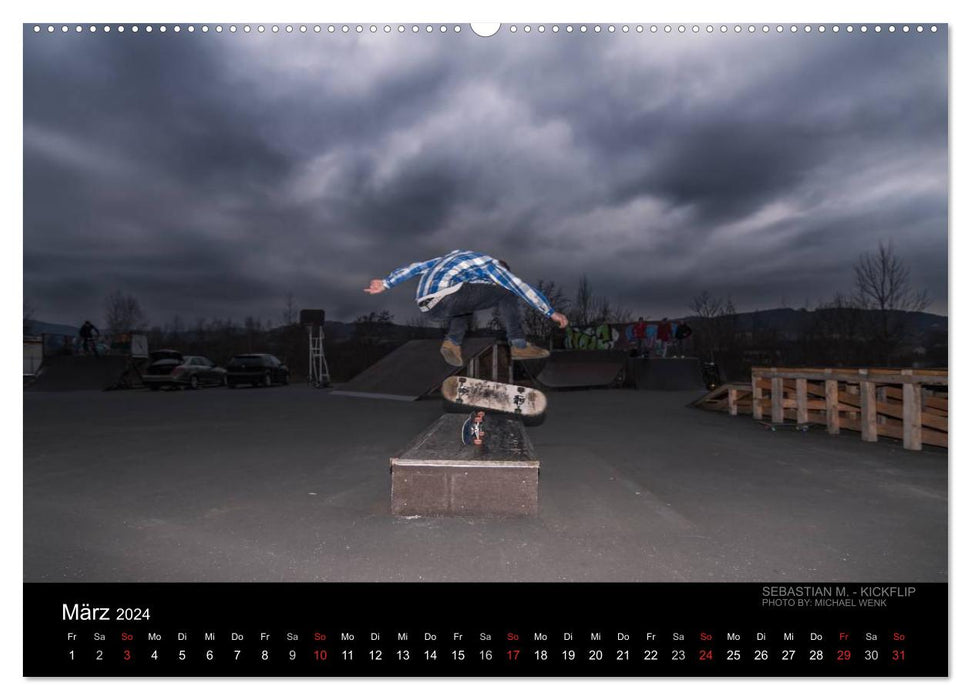 it's SKATEBOARDING (CALVENDO Premium Wall Calendar 2024) 