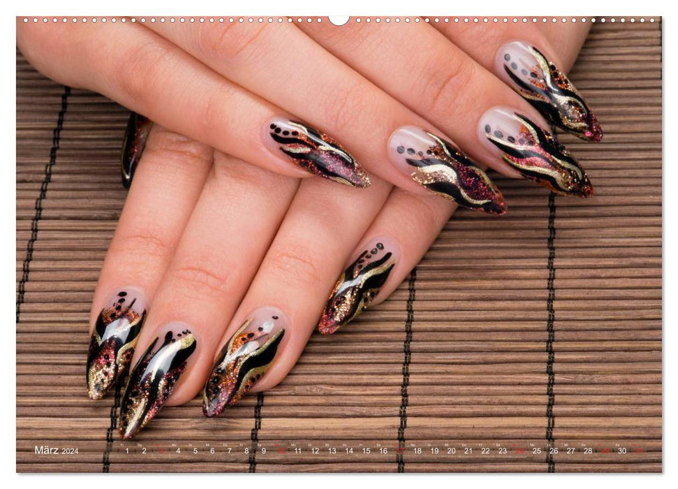 Ephemeral Art - Nail Art Episode 2 (CALVENDO Wall Calendar 2024) 