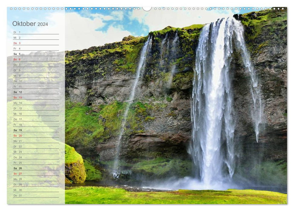 Fascination Iceland - Landscape Calendar 2024 / Birthday Calendar (CALVENDO Premium Wall Calendar 2024) 