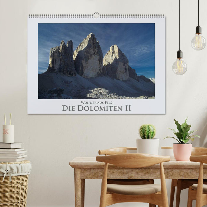 Merveilles faites de roche - Les Dolomites II (Calendrier mural CALVENDO 2024) 