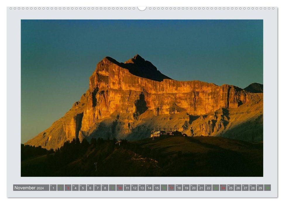 Merveilles faites de roche - Les Dolomites II (Calendrier mural CALVENDO 2024) 