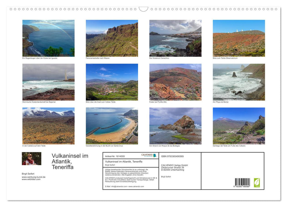Volcanic island in the Atlantic, Tenerife (CALVENDO wall calendar 2024) 