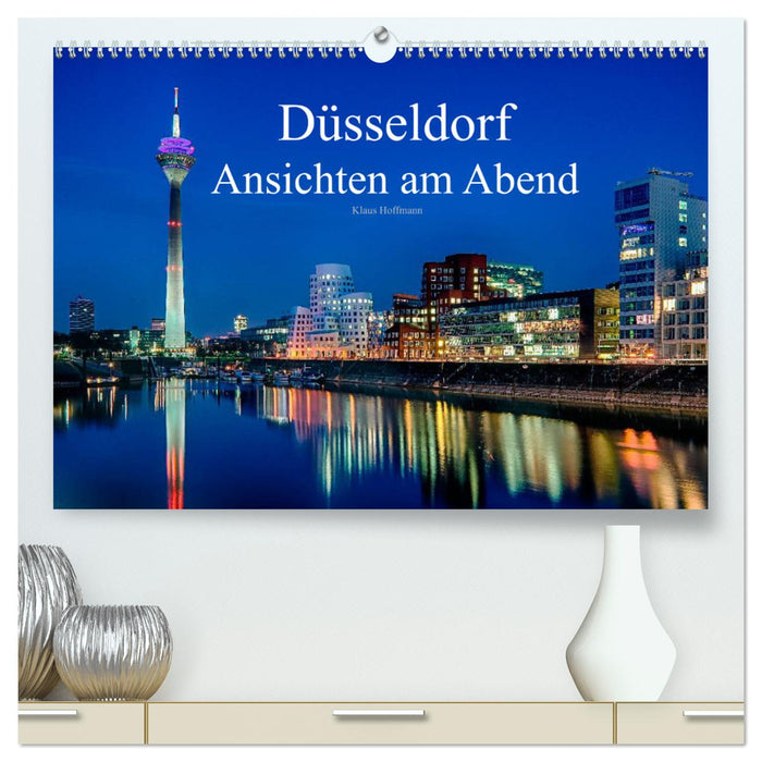 Düsseldorf - Vues le soir (Calvendo Premium Wall Calendar 2024) 