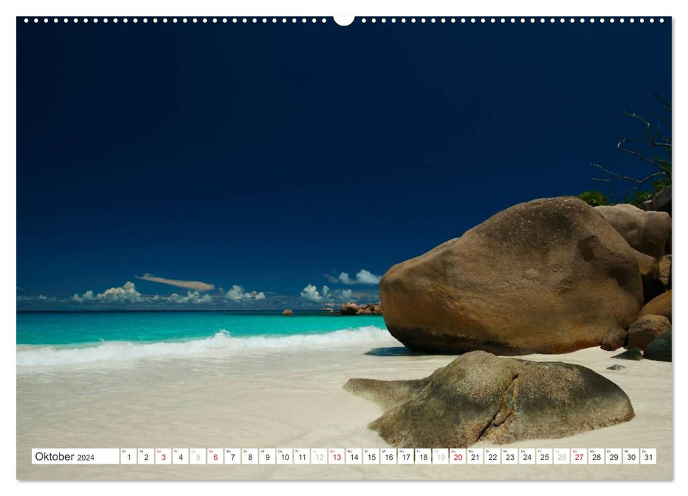 Seychellen - Ein letztes Paradies auf Erden (CALVENDO Premium Wandkalender 2024)