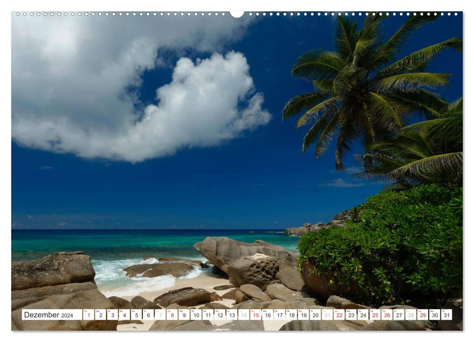 Seychellen - Ein letztes Paradies auf Erden (CALVENDO Premium Wandkalender 2024)