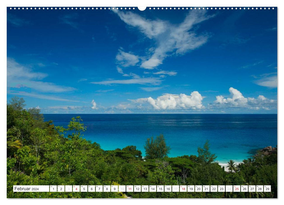 Seychellen - Ein letztes Paradies auf Erden (CALVENDO Premium Wandkalender 2024)