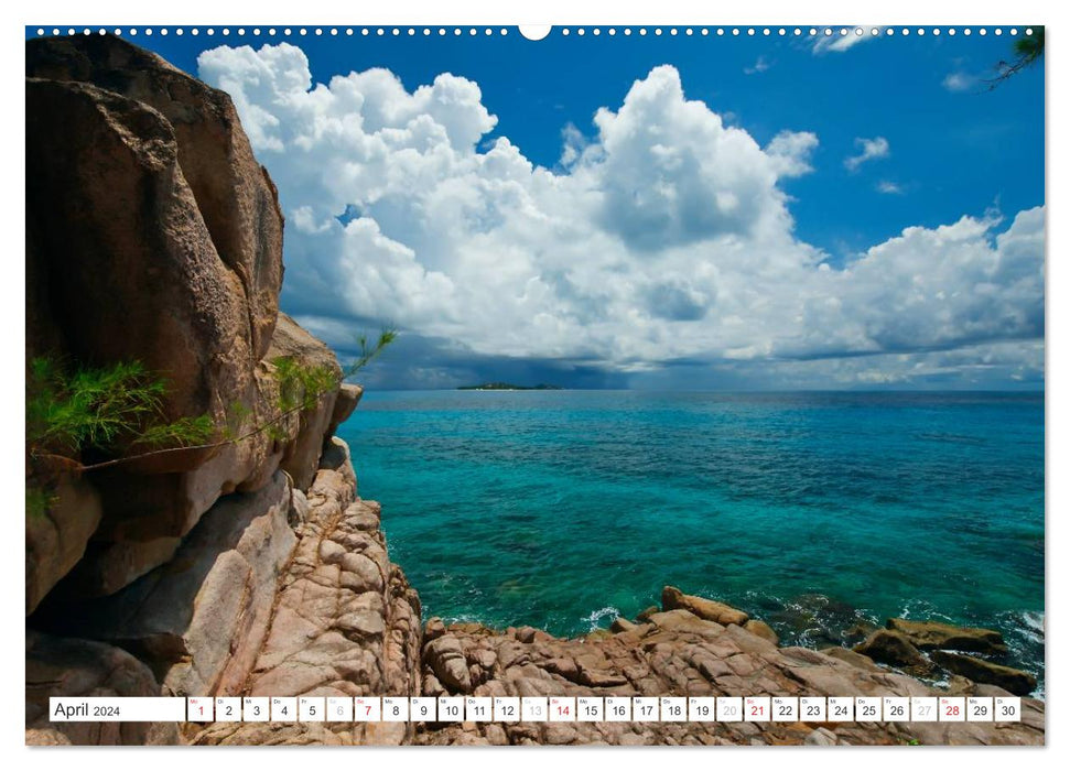 Seychellen - Ein letztes Paradies auf Erden (CALVENDO Premium Wandkalender 2024)