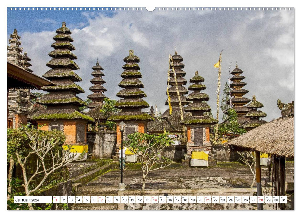 Bali – Temples, Dieux et Démons (Calvendo Premium Wall Calendar 2024) 