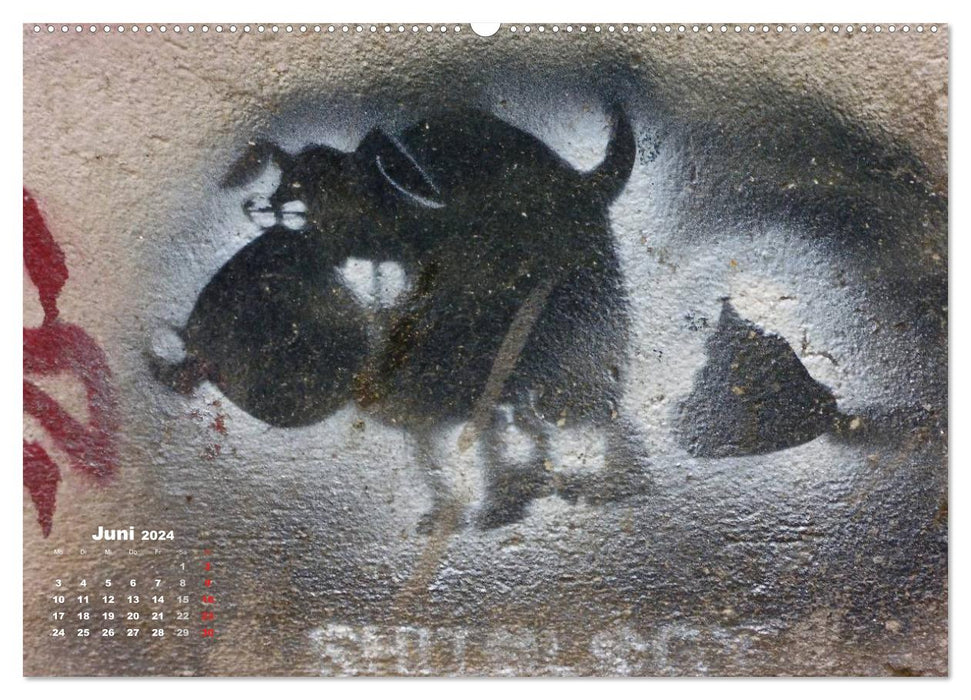 STENCIL ART 2024 - Schablonen Graffiti (CALVENDO Premium Wandkalender 2024)
