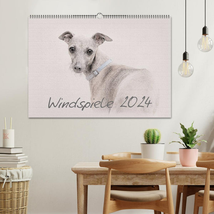 Wind chimes 2024 (CALVENDO wall calendar 2024) 