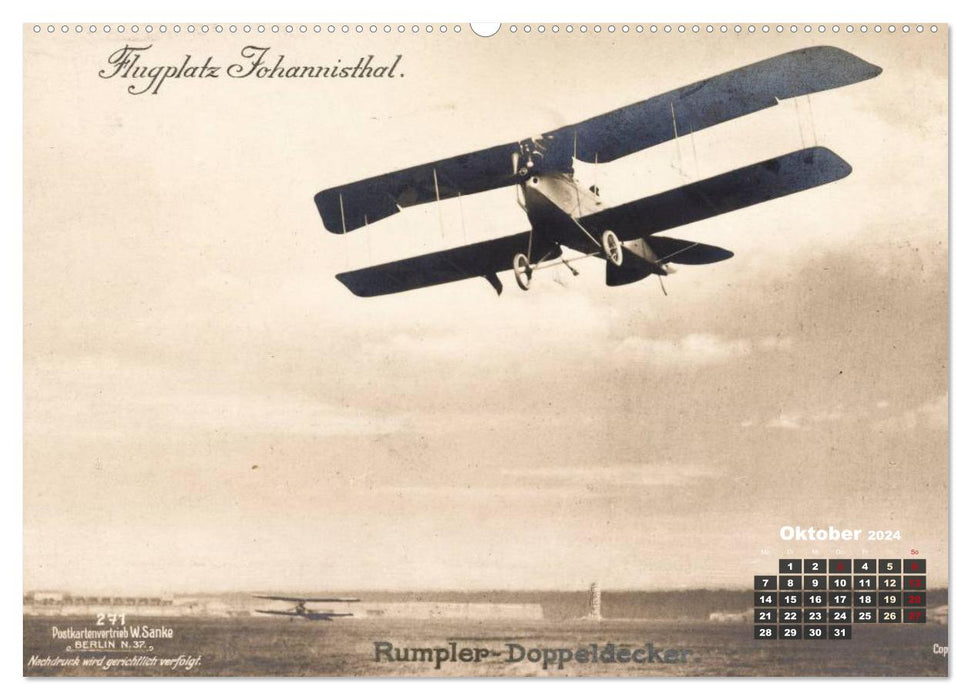 Doppeldecker entdeckt auf historischen Postkarten (CALVENDO Wandkalender 2024)